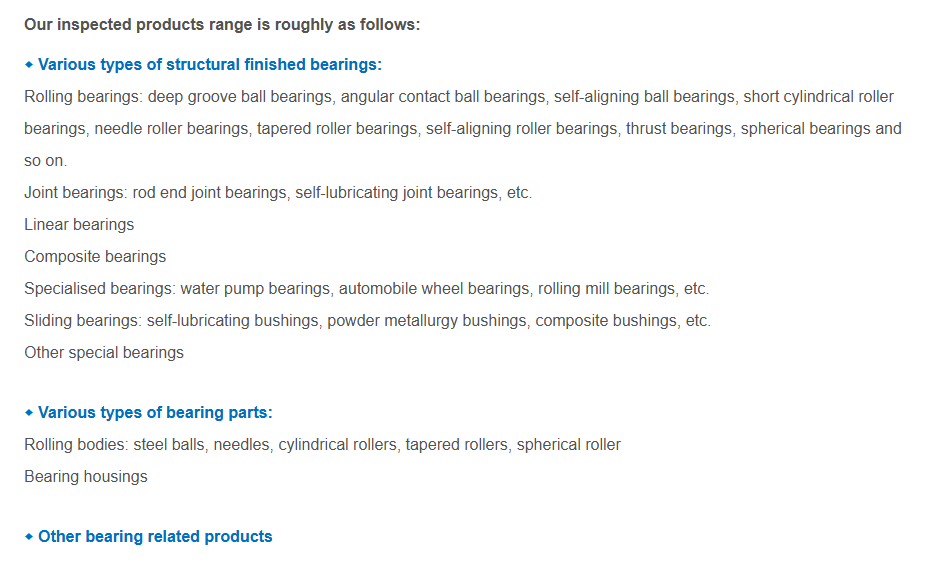 Product Range