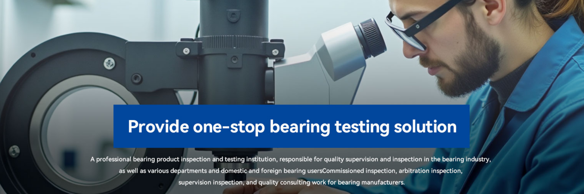 Provide one-stop bearing testing solution